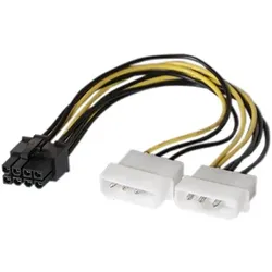 exertis Connect Connect 146693, Molex (4-pin), PCI-E (8-pin), Männlich, Weiblich