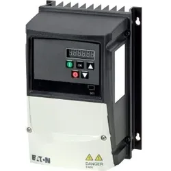 Eaton 199403 Frequenzumrichter, 230 V AC, 1-phasig, 7 A, 1.5 kW, IP66/NEMA 4X, Funkentstörfilter, 7-Segment-Anzeige, zusätzlicher Platinenschutz,