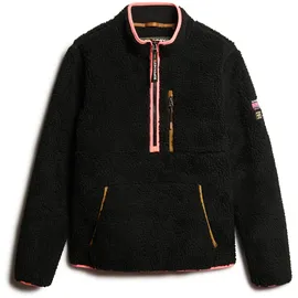 Superdry OUTDOOR HALF ZIP FLEECE Schwarz L