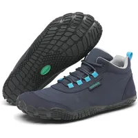 SAGUARO Barfußschuhe Herren Barfuss Schuhe Damen Barfusschuhe Leicht Zehenschuhe Bequem Fitnessschuhe rutschfest Traillaufschuhe Barefoot Shoes mit Zero-Drop Sohle Dunkel Blau,EU Gr.39 - 39 EU