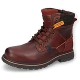 Dockers by Gerli Herren Combat Boots, Männer Stiefeletten,uebergangsstiefel,schnürstiefel,Stiefel,Bootee,Booties,Cognac,43 EU - Braun - 43