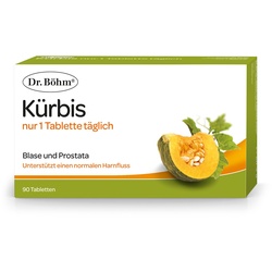 Dr. Böhm® Kürbis nur 1 Tablette täglich – Bei nächtlichem Harndrang zur Unterstützung von Blase & Prostata