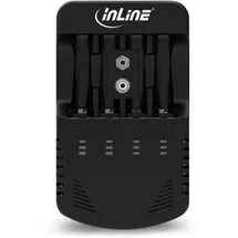 InLine Stecker-Ladegerät NiCd+NiMH AA und AAA und 9V Block