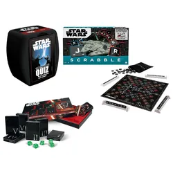 Star Wars Bundle - Mattel Scrabble & Top Trumps - Quiz & Spielkarten - Collector's Set