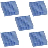 Tablettenbox Medikamentenbox Pillenbox Pillendose Spender, 1 Tag, 4-Fach, blau, 50 Stück