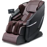 Vevor Massagesessel mit flexibler SL-Schiene, 3D-Ganzkörper-Shiatsu-Massagegerät, Schwerelosigkeit, 10 bis 18 Automatikmodi, Heizung, Bluetooth-Lautsprecher, Luftkissen und Touchscreen 160 kg