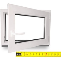 Kellerfenster - Kunststoff - Fenster - weiß - BxH: 70X75 cm - DIN Rechts - 2-Fach Verglasung - Wunschmaße ohne Aufpreis - Lagerware