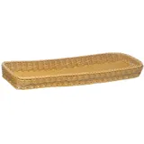 APS Korb "PROFI LINE", 40 x 30 cm, Höhe 5 cm, Polypropylen, Bäcker-Maß, beige