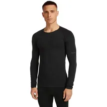 Icebreaker Merino Blend 260 Seamless Langarm-baselayer Schwarz L