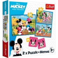 Trefl 2 in 1 Puzzles + Memo Mickey Mouse