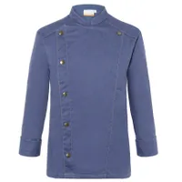 Karlowsky Fashion Gastro Herrenkochjacke Jeans-Style, vintage blue, Größe: 46