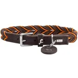 Hunter Halsband Solid Education Cord dunkelbraun/orange,