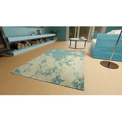 Morgenland Vintage Teppich - Comet - blau - 240 x 170 cm - rechteckig