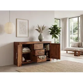 FineBuy Sideboard 120 x 70 x 40 cm Braun