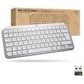 Logitech MX Keys Mini for Business Tastatur (kabellos, weiß, Logi Bolt, USB/Bluetooth, DE (920-010598)