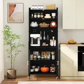 Costway Küchenbuffet 192 cm Schwarz