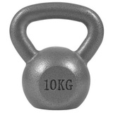 GORILLA SPORTS Kettlebell 2 bis 32 kg Gewichte, Einzeln/Set, Gusseisen, Bodenschonend silberfarben