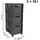 Rotho Tower mit Rollen Brisen 3 x 16 L (3 St)