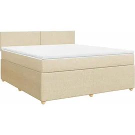 vidaXL Boxspringbett 180 x 200 cm Creme