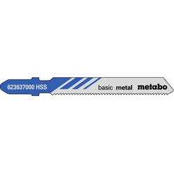 Metabo 5x Stichsägeblätter Basic metall Stahlbleche / NE-Metalle , T 118 A