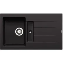 PYRAMIS Pyragranitespüle Athlos 1 1/4B 1D 86 cm x 50 cm Volcano