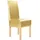 vidaXL Stuhlhusse Stretch Gold 6er Set