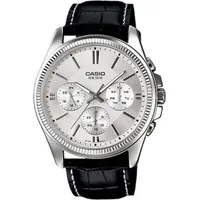 Casio Herren Uhr Casio MTP-1375L-7A - Weiß/Silber