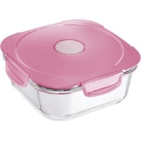 Maped PICNIK - Glas-Lunchbox, Frischhalte-Dose CONCEPT, mikrowellengeeignet, 1,2 Liter - tender rose