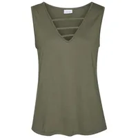 LASCANA Tanktop Damen khaki Gr.40/42