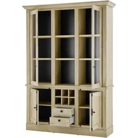 Home Affaire Vitrine Cornwall 147 x 42 x 214 cm Braun