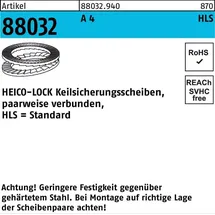HEICO Befestigungstechnik Keilsicherungsscheiben Geklebt A 4 17,0 x 25,4 x 3,4 S 100 Stück