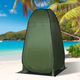 Outsunny Pop-up-falt-duschzelt Mit Polyester-tragetasche, Maße: 126 X 124 X 198 Cm (l X B X H) – Grün