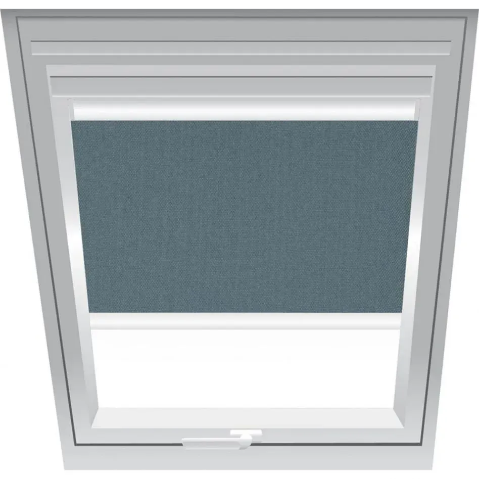 Roto Verdunklungsrollo Dunkelgrau 1-V06, 65x103 cm (6/10), Aluminiumschiene,Manuell,R85 SR,Roto