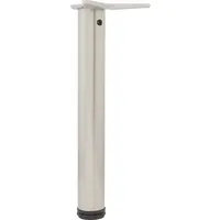 Vasalat CAMAR Tischbein höhenverstellbar 700-730mm, ø 80mm, Stahl verchromt