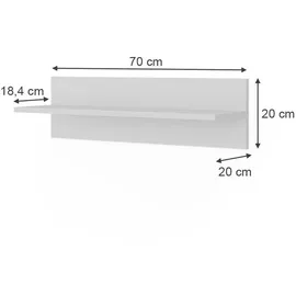 VitaliSpa Kinderregal Ajaton 70 x 20 cm Spanplatte weiß