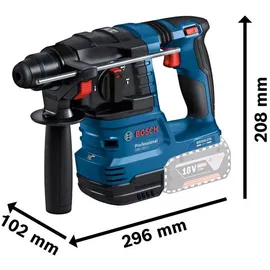 Bosch Professional GBH 18V-22 Akku-Bohrhammer mit SDS plus L-BOXX, + Absaugeinheit (0611924004)