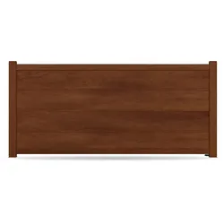 Zaun, Aluminium, Rostoptik, Rostrot Metall-Effekt, Modell Mannheim, flexible Befestigungssysteme, Zaunelement individuell konfigurierbar