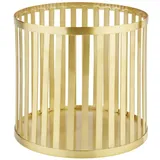 APS Aufbewahrungskorb Plus Edelstahl Gold-Look 21 x 21 x 20 cm