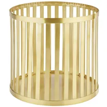 APS Aufbewahrungskorb Plus Edelstahl Gold-Look 21 x 21 x 20 cm