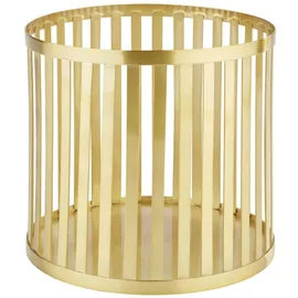 APS Aufbewahrungskorb Plus Edelstahl Gold-Look 21 x 21 x 20 cm
