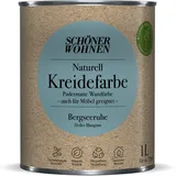 Schöner Wohnen Farbe Naturell Kreidefarbe 'Bergseeruhe' blaugrau matt 1 l