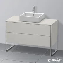 Duravit Waschtischunterschrank 2 Auszüge 120 x 77,8 x 54,8 cm Betongrau Matt