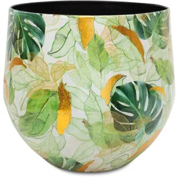 Lush Tischgefäß mit floralem Muster  Ø 27 cm, Höhe 25,5 cm