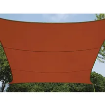 Perel Sonnensegel Terrakotta Rechteckig 4 x 3 m