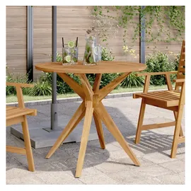 vidaXL Gartentisch Ø 85 x 75 cm Braun