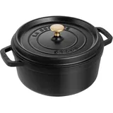 Staub Cocotte 30 cm rund schwarz