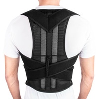 Rückenstütze Haltungskorrektur für Frauen und Männer, Haltungskorrektur Leichte Atmungsaktive Rückenstütze Rückenstrecker Verstellbarer Rückenstützgürtel (XL)