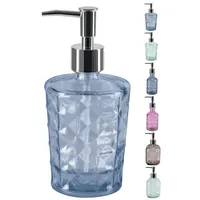 Spirella Seifenspender Carla Glas Flüssigseifen-Spender 400ml Blau