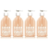 Savon le Naturel Seife Marseille mit Orangenblüte, 500 ml, 4 Stück