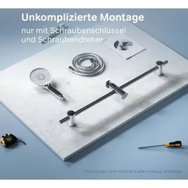 AM.PM Duschset Handbrause Set, Duschsäule, Duschkopf-Set,Duschkopf-Set, Brauseset AM.PM F01XA000 Chrom